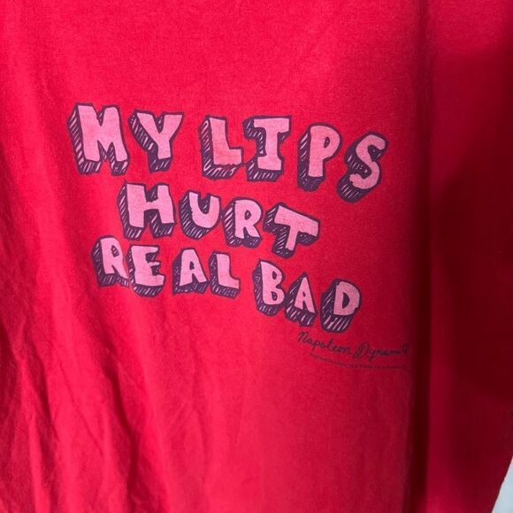 Y2K Napoleon Dynamite “My Lips…” T Shirt Medium - Picture 2 of 4